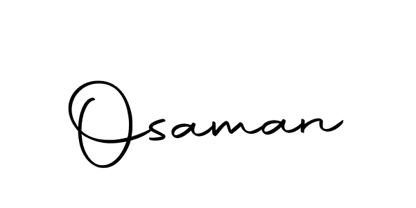 Design your own signature with our free online signature maker. With this signature software, you can create a handwritten (Autography-DOLnW) signature for name Osaman. Osaman signature style 10 images and pictures png