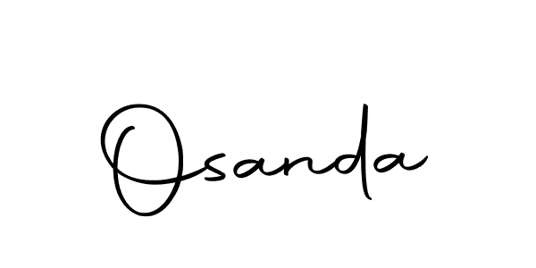 Make a beautiful signature design for name Osanda. With this signature (Autography-DOLnW) style, you can create a handwritten signature for free. Osanda signature style 10 images and pictures png