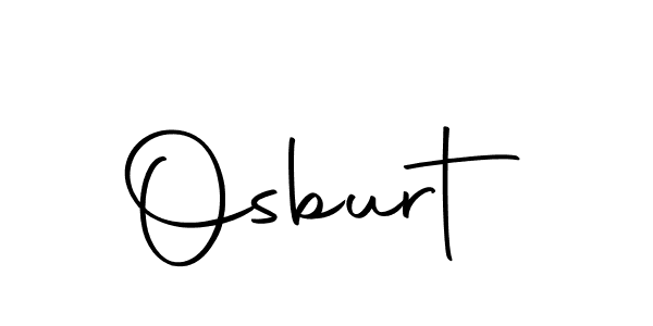 Design your own signature with our free online signature maker. With this signature software, you can create a handwritten (Autography-DOLnW) signature for name Osburt. Osburt signature style 10 images and pictures png