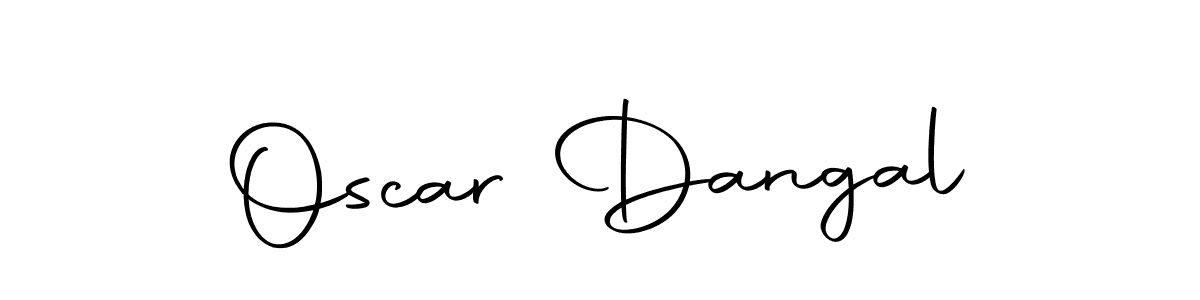 How to make Oscar Dangal name signature. Use Autography-DOLnW style for creating short signs online. This is the latest handwritten sign. Oscar Dangal signature style 10 images and pictures png