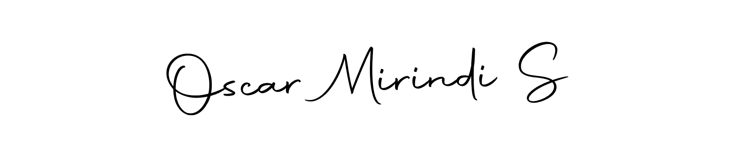 Create a beautiful signature design for name Oscar Mirindi S. With this signature (Autography-DOLnW) fonts, you can make a handwritten signature for free. Oscar Mirindi S signature style 10 images and pictures png