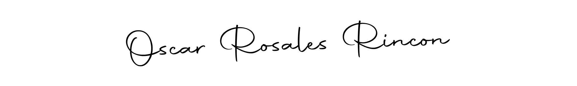 How to make Oscar Rosales Rincon name signature. Use Autography-DOLnW style for creating short signs online. This is the latest handwritten sign. Oscar Rosales Rincon signature style 10 images and pictures png