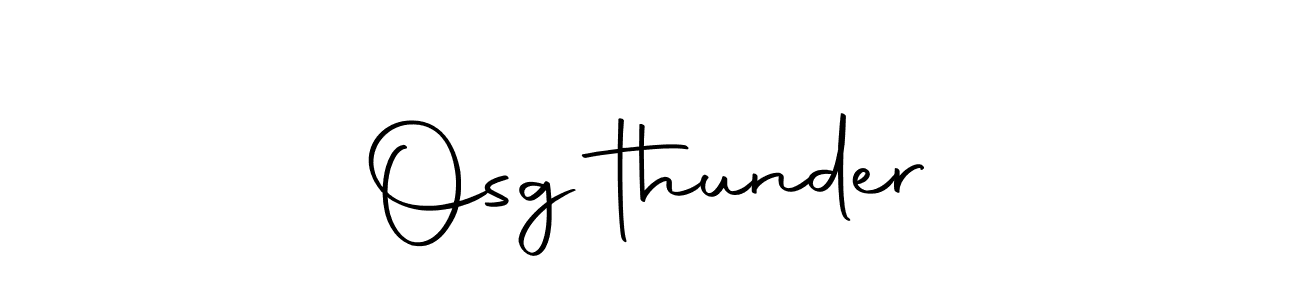 Create a beautiful signature design for name Osg乄thunder. With this signature (Autography-DOLnW) fonts, you can make a handwritten signature for free. Osg乄thunder signature style 10 images and pictures png