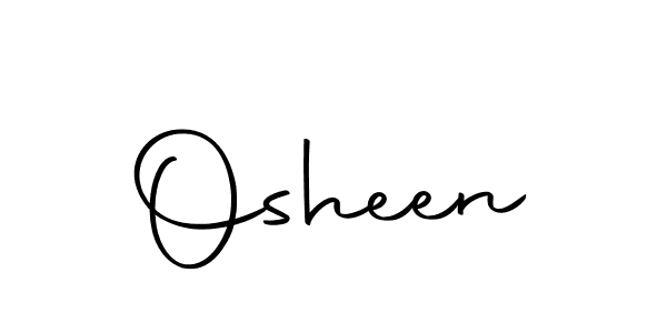 Use a signature maker to create a handwritten signature online. With this signature software, you can design (Autography-DOLnW) your own signature for name Osheen. Osheen signature style 10 images and pictures png
