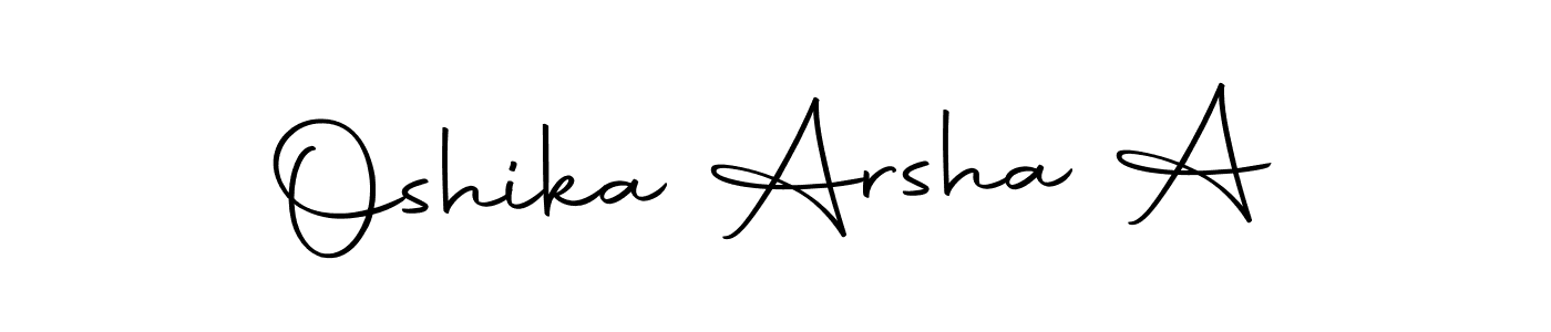 Make a short Oshika Arsha A signature style. Manage your documents anywhere anytime using Autography-DOLnW. Create and add eSignatures, submit forms, share and send files easily. Oshika Arsha A signature style 10 images and pictures png