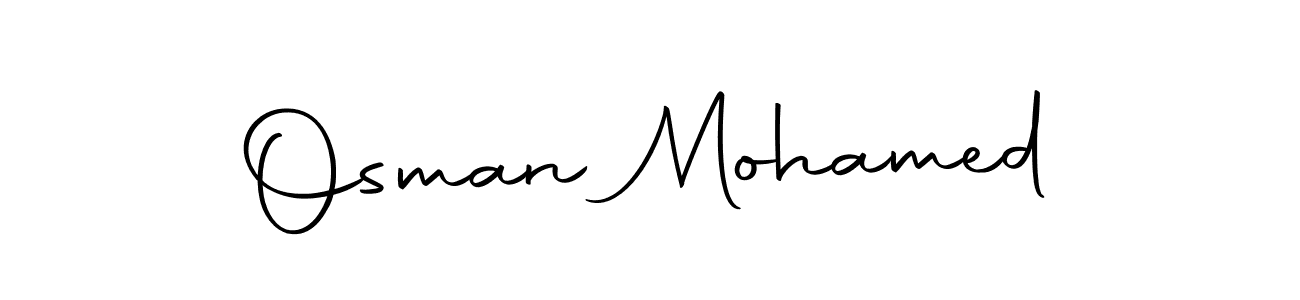 Make a beautiful signature design for name Osman Mohamed. With this signature (Autography-DOLnW) style, you can create a handwritten signature for free. Osman Mohamed signature style 10 images and pictures png