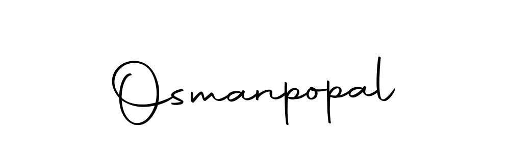 The best way (Autography-DOLnW) to make a short signature is to pick only two or three words in your name. The name Osmanpopal include a total of six letters. For converting this name. Osmanpopal signature style 10 images and pictures png