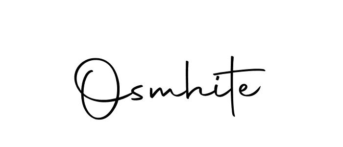 Design your own signature with our free online signature maker. With this signature software, you can create a handwritten (Autography-DOLnW) signature for name Osmhite. Osmhite signature style 10 images and pictures png