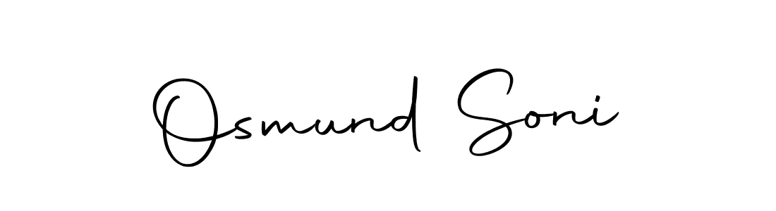 Create a beautiful signature design for name Osmund Soni. With this signature (Autography-DOLnW) fonts, you can make a handwritten signature for free. Osmund Soni signature style 10 images and pictures png