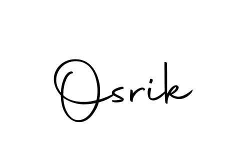 Use a signature maker to create a handwritten signature online. With this signature software, you can design (Autography-DOLnW) your own signature for name Osrik. Osrik signature style 10 images and pictures png