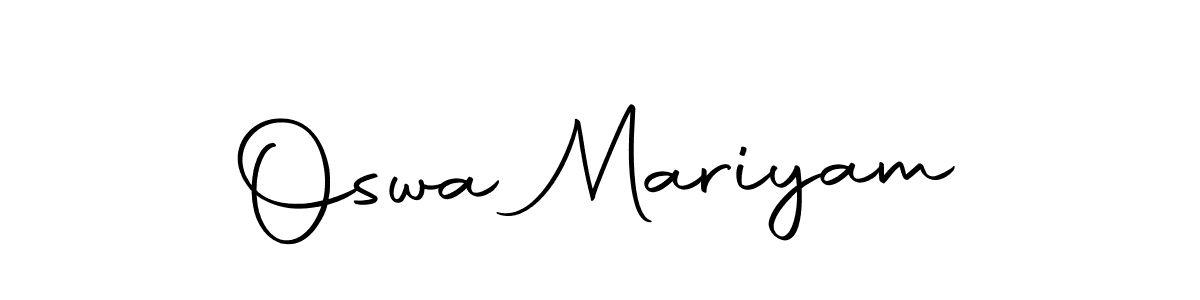 How to make Oswa Mariyam signature? Autography-DOLnW is a professional autograph style. Create handwritten signature for Oswa Mariyam name. Oswa Mariyam signature style 10 images and pictures png