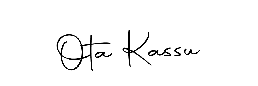 Ota Kassu stylish signature style. Best Handwritten Sign (Autography-DOLnW) for my name. Handwritten Signature Collection Ideas for my name Ota Kassu. Ota Kassu signature style 10 images and pictures png