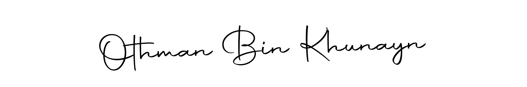 Make a beautiful signature design for name Othman Bin Khunayn. With this signature (Autography-DOLnW) style, you can create a handwritten signature for free. Othman Bin Khunayn signature style 10 images and pictures png