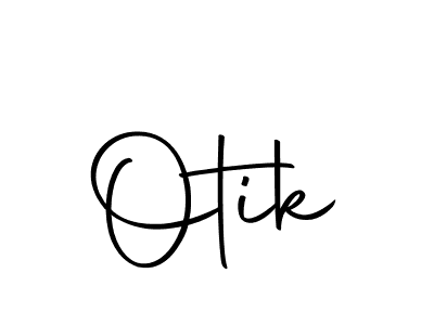 Make a beautiful signature design for name Otik. With this signature (Autography-DOLnW) style, you can create a handwritten signature for free. Otik signature style 10 images and pictures png