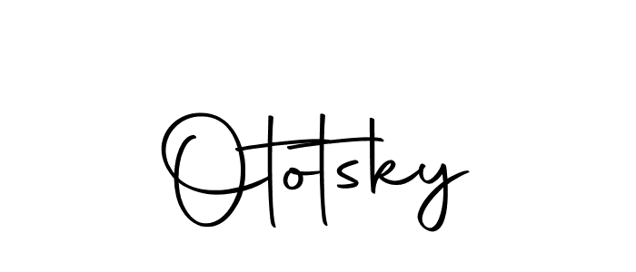 Use a signature maker to create a handwritten signature online. With this signature software, you can design (Autography-DOLnW) your own signature for name Ototsky. Ototsky signature style 10 images and pictures png