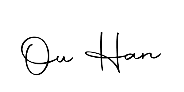 How to make Ou Han signature? Autography-DOLnW is a professional autograph style. Create handwritten signature for Ou Han name. Ou Han signature style 10 images and pictures png