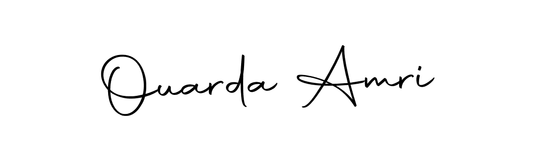 Design your own signature with our free online signature maker. With this signature software, you can create a handwritten (Autography-DOLnW) signature for name Ouarda Amri. Ouarda Amri signature style 10 images and pictures png