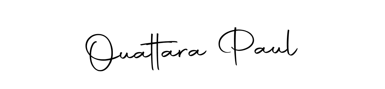 Use a signature maker to create a handwritten signature online. With this signature software, you can design (Autography-DOLnW) your own signature for name Ouattara Paul. Ouattara Paul signature style 10 images and pictures png