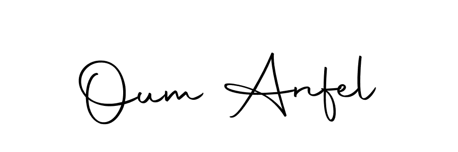 Oum Anfel stylish signature style. Best Handwritten Sign (Autography-DOLnW) for my name. Handwritten Signature Collection Ideas for my name Oum Anfel. Oum Anfel signature style 10 images and pictures png