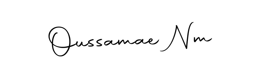 You should practise on your own different ways (Autography-DOLnW) to write your name (Oussamae Nm) in signature. don't let someone else do it for you. Oussamae Nm signature style 10 images and pictures png