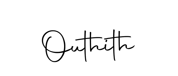How to make Outhith name signature. Use Autography-DOLnW style for creating short signs online. This is the latest handwritten sign. Outhith signature style 10 images and pictures png