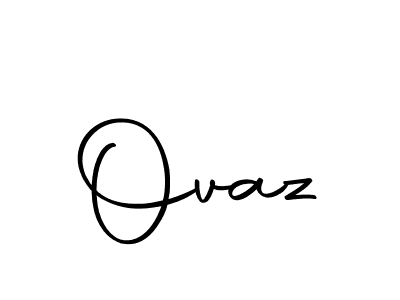 How to make Ovaz name signature. Use Autography-DOLnW style for creating short signs online. This is the latest handwritten sign. Ovaz signature style 10 images and pictures png