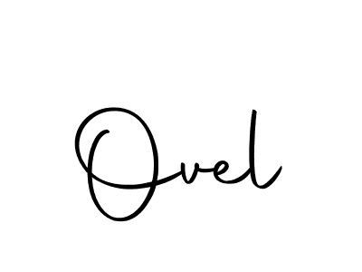How to make Ovel signature? Autography-DOLnW is a professional autograph style. Create handwritten signature for Ovel name. Ovel signature style 10 images and pictures png