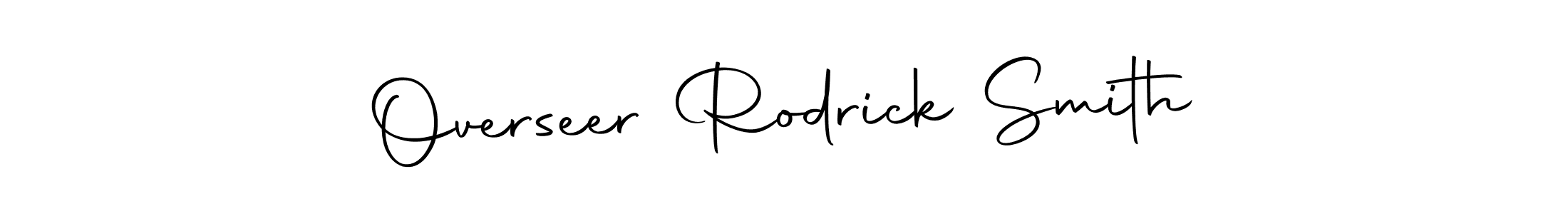 if you are searching for the best signature style for your name Overseer Rodrick Smith. so please give up your signature search. here we have designed multiple signature styles  using Autography-DOLnW. Overseer Rodrick Smith signature style 10 images and pictures png