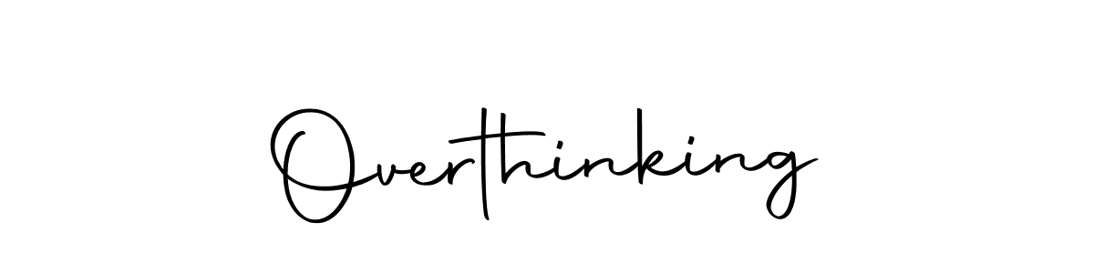 How to make Overthinking signature? Autography-DOLnW is a professional autograph style. Create handwritten signature for Overthinking name. Overthinking signature style 10 images and pictures png