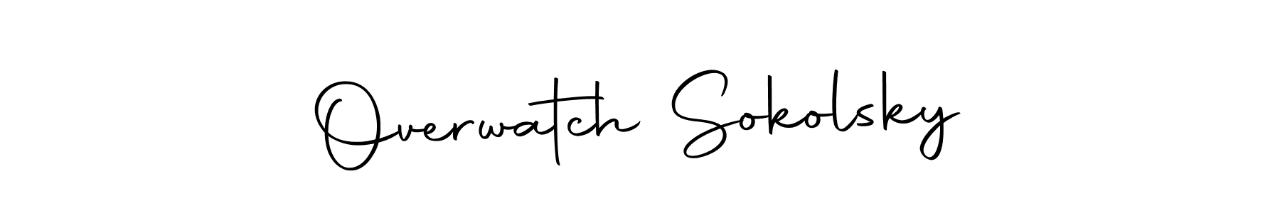 Make a beautiful signature design for name Overwatch Sokolsky. Use this online signature maker to create a handwritten signature for free. Overwatch Sokolsky signature style 10 images and pictures png