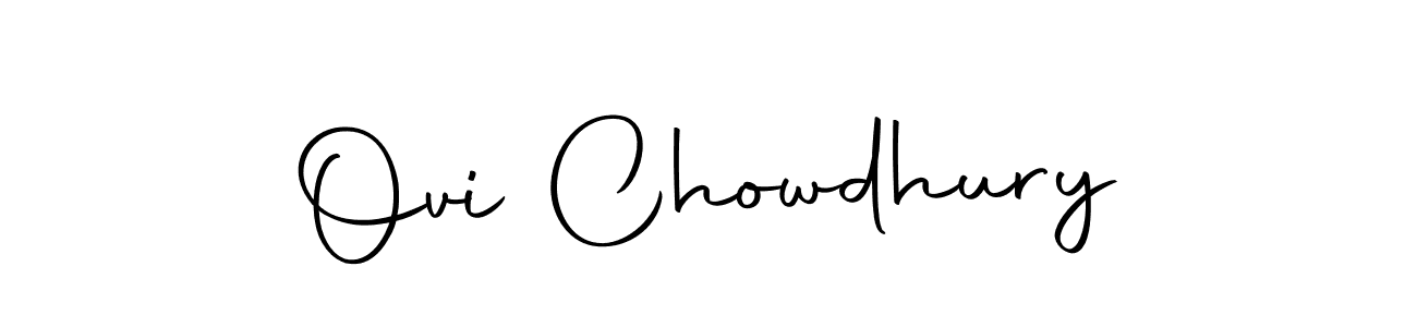Design your own signature with our free online signature maker. With this signature software, you can create a handwritten (Autography-DOLnW) signature for name Ovi Chowdhury. Ovi Chowdhury signature style 10 images and pictures png