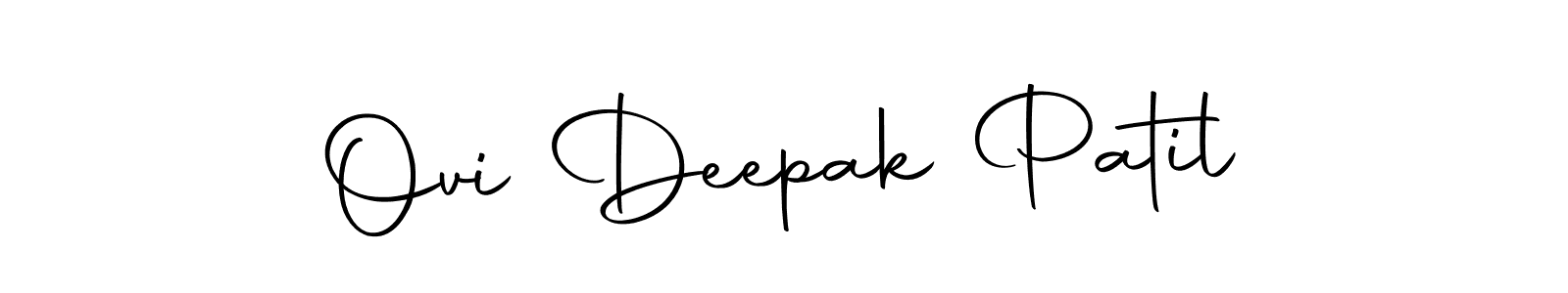 This is the best signature style for the Ovi Deepak Patil name. Also you like these signature font (Autography-DOLnW). Mix name signature. Ovi Deepak Patil signature style 10 images and pictures png