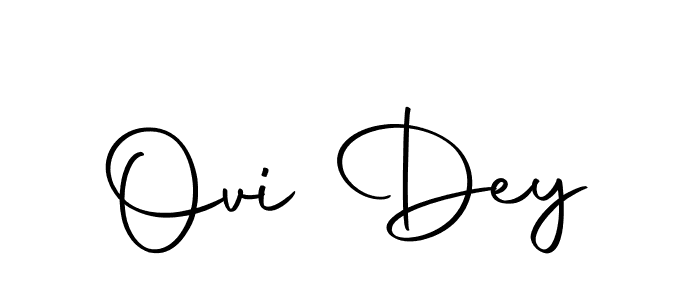 Create a beautiful signature design for name Ovi Dey. With this signature (Autography-DOLnW) fonts, you can make a handwritten signature for free. Ovi Dey signature style 10 images and pictures png