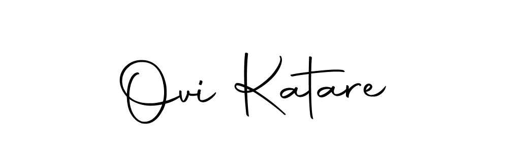 Use a signature maker to create a handwritten signature online. With this signature software, you can design (Autography-DOLnW) your own signature for name Ovi Katare. Ovi Katare signature style 10 images and pictures png