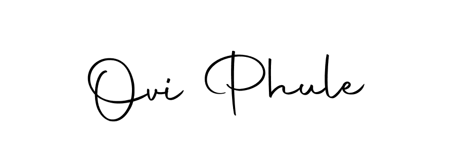How to make Ovi Phule name signature. Use Autography-DOLnW style for creating short signs online. This is the latest handwritten sign. Ovi Phule signature style 10 images and pictures png