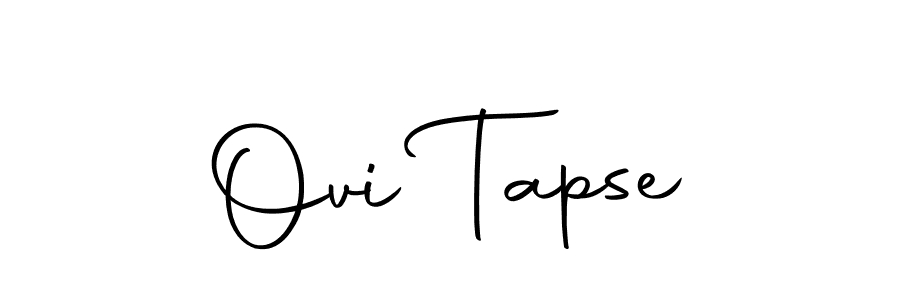 How to make Ovi Tapse signature? Autography-DOLnW is a professional autograph style. Create handwritten signature for Ovi Tapse name. Ovi Tapse signature style 10 images and pictures png