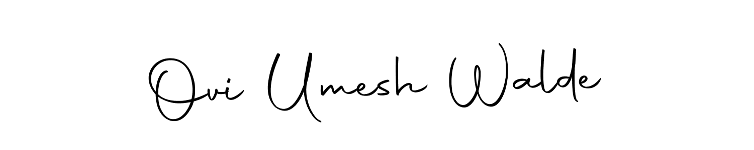 if you are searching for the best signature style for your name Ovi Umesh Walde. so please give up your signature search. here we have designed multiple signature styles  using Autography-DOLnW. Ovi Umesh Walde signature style 10 images and pictures png