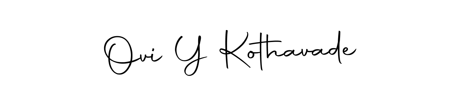 Make a beautiful signature design for name Ovi Y Kothavade. Use this online signature maker to create a handwritten signature for free. Ovi Y Kothavade signature style 10 images and pictures png