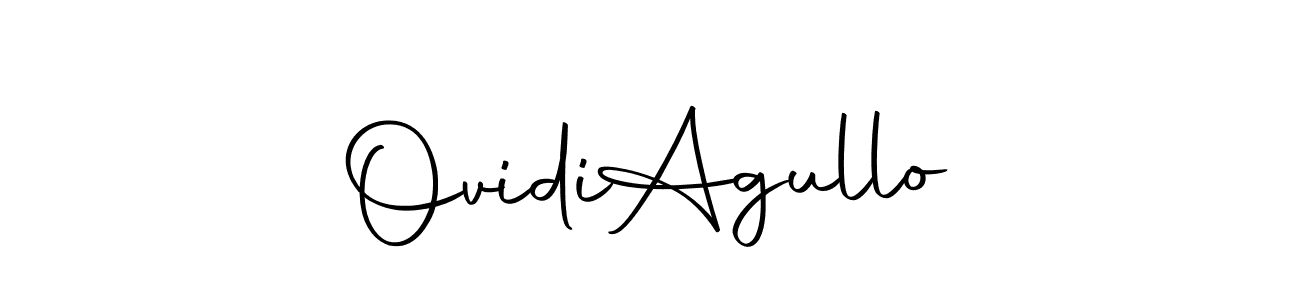 Create a beautiful signature design for name Ovidi  Agullo. With this signature (Autography-DOLnW) fonts, you can make a handwritten signature for free. Ovidi  Agullo signature style 10 images and pictures png