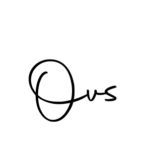 You should practise on your own different ways (Autography-DOLnW) to write your name (Ovs) in signature. don't let someone else do it for you. Ovs signature style 10 images and pictures png