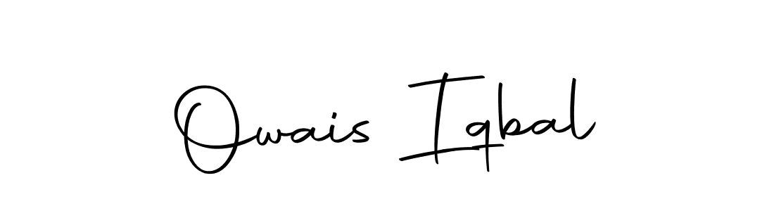 How to make Owais Iqbal name signature. Use Autography-DOLnW style for creating short signs online. This is the latest handwritten sign. Owais Iqbal signature style 10 images and pictures png