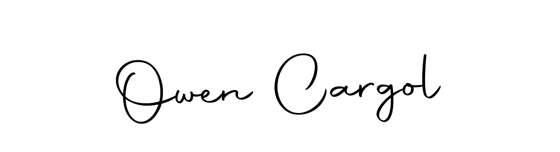 How to make Owen Cargol name signature. Use Autography-DOLnW style for creating short signs online. This is the latest handwritten sign. Owen Cargol signature style 10 images and pictures png