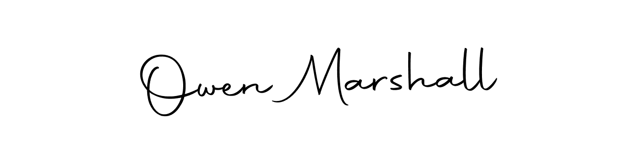 Create a beautiful signature design for name Owen Marshall. With this signature (Autography-DOLnW) fonts, you can make a handwritten signature for free. Owen Marshall signature style 10 images and pictures png