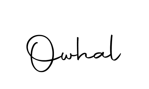 Use a signature maker to create a handwritten signature online. With this signature software, you can design (Autography-DOLnW) your own signature for name Owhal. Owhal signature style 10 images and pictures png