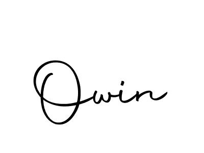 Design your own signature with our free online signature maker. With this signature software, you can create a handwritten (Autography-DOLnW) signature for name Owin. Owin signature style 10 images and pictures png