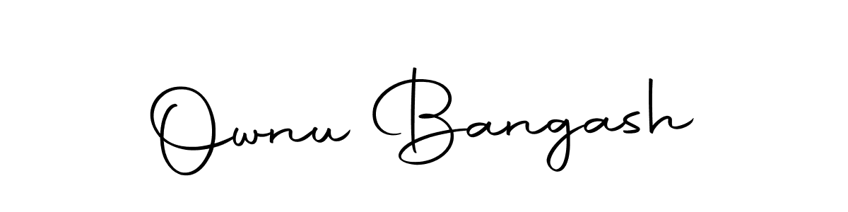 Design your own signature with our free online signature maker. With this signature software, you can create a handwritten (Autography-DOLnW) signature for name Ownu Bangash. Ownu Bangash signature style 10 images and pictures png