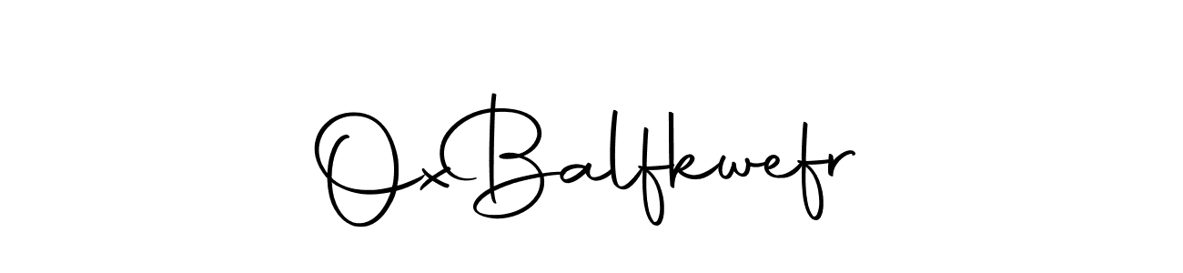Make a beautiful signature design for name Ox  Balfkwefr. With this signature (Autography-DOLnW) style, you can create a handwritten signature for free. Ox  Balfkwefr signature style 10 images and pictures png