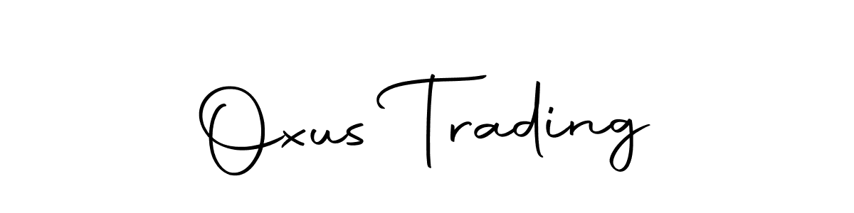This is the best signature style for the Oxus Trading name. Also you like these signature font (Autography-DOLnW). Mix name signature. Oxus Trading signature style 10 images and pictures png