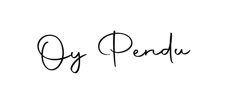 How to make Oy Pendu name signature. Use Autography-DOLnW style for creating short signs online. This is the latest handwritten sign. Oy Pendu signature style 10 images and pictures png