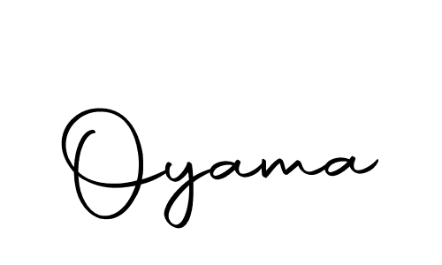 Use a signature maker to create a handwritten signature online. With this signature software, you can design (Autography-DOLnW) your own signature for name Oyama. Oyama signature style 10 images and pictures png